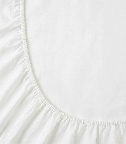 Bhumi Organic Cotton - Fitted Cot Sheet - White