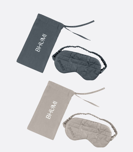 Bhumi Organic Cotton - Quilted Sleep Mask - 2 Pack