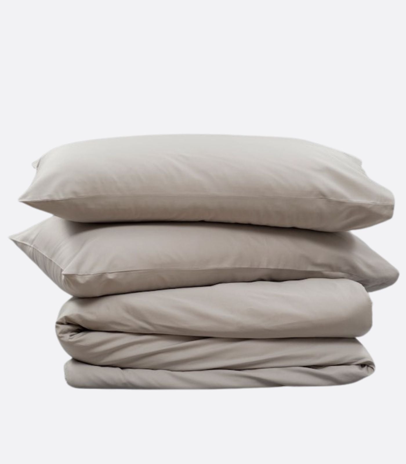 Bhumi Organic Cotton - Sateen Plain Quilt Cover - Pewter