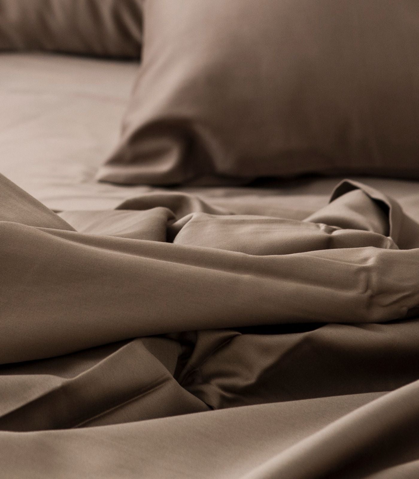 Bhumi Organic Cotton - Sateen Sheet Set - Taupe