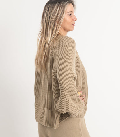 Bhumi Organic Cotton - Rib Knit Jumper - Incense