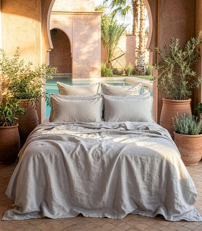 Linen Sheet Set - Fog