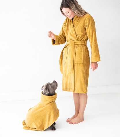 Bhumi Organic Cotton - Spa Robe - Golden Turmeric