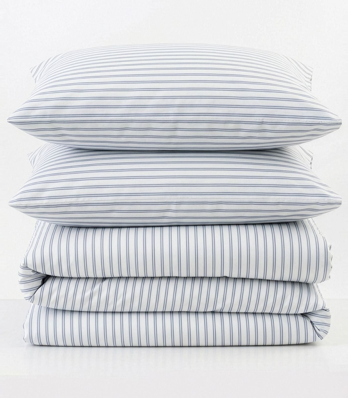 Percale Quilt Cover Set - Limited Edition - Tandem Stripe Blue