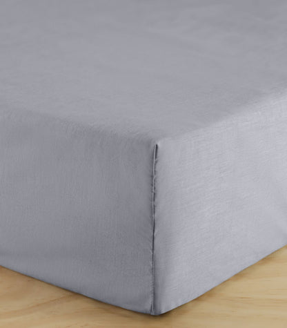 Bhumi Organic Cotton - Fitted - Chambray Sheet - Denim