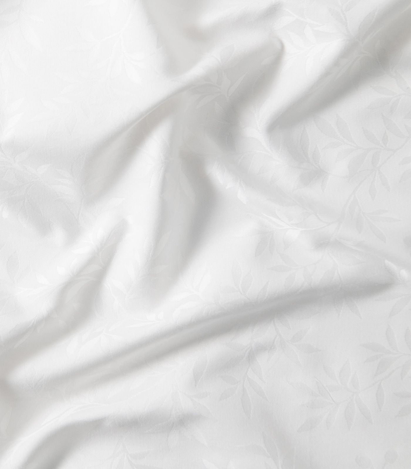 Bhumi Organic Cotton - Sateen Quilt Cover Set - Jacquard - Leaf 