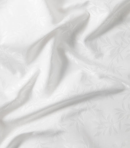 Bhumi Organic Cotton - Sateen Quilt Cover Set - Jacquard - Leaf 