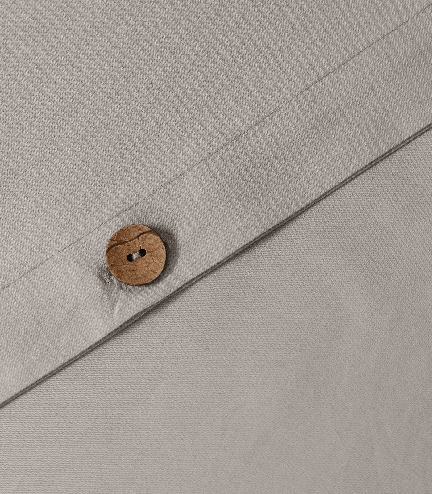 Bhumi Organic Cotton - Sateen Plain Quilt Cover - Light Grey