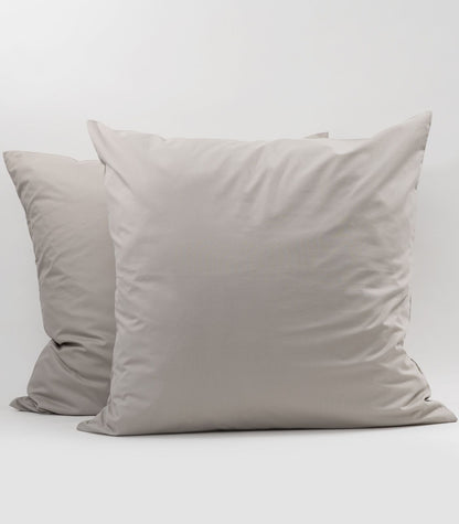 Bhumi Organic Cotton - Sateen Pillow Cases (pair) - European - Light Grey