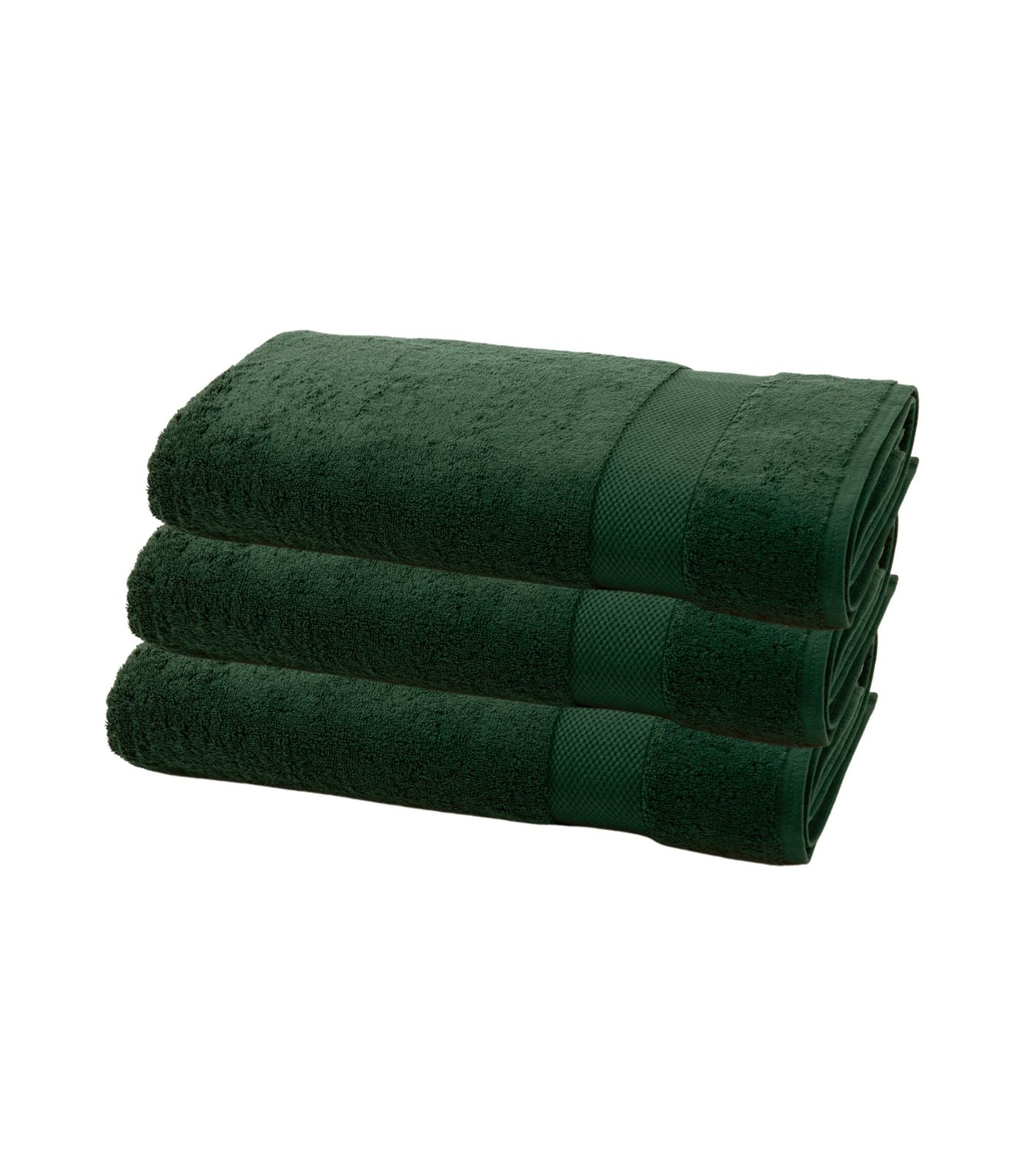 Bhumi Organic Cotton - Bath Sheet - 3 Pack - Forest Green