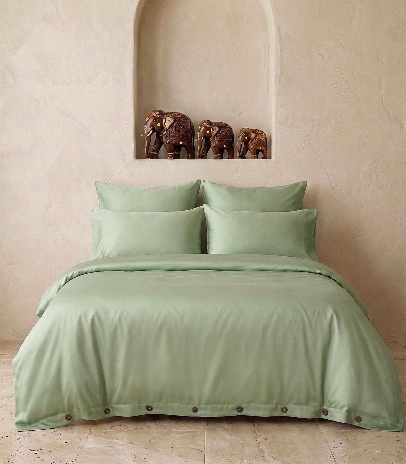 Percale Quilt Set - Sage
