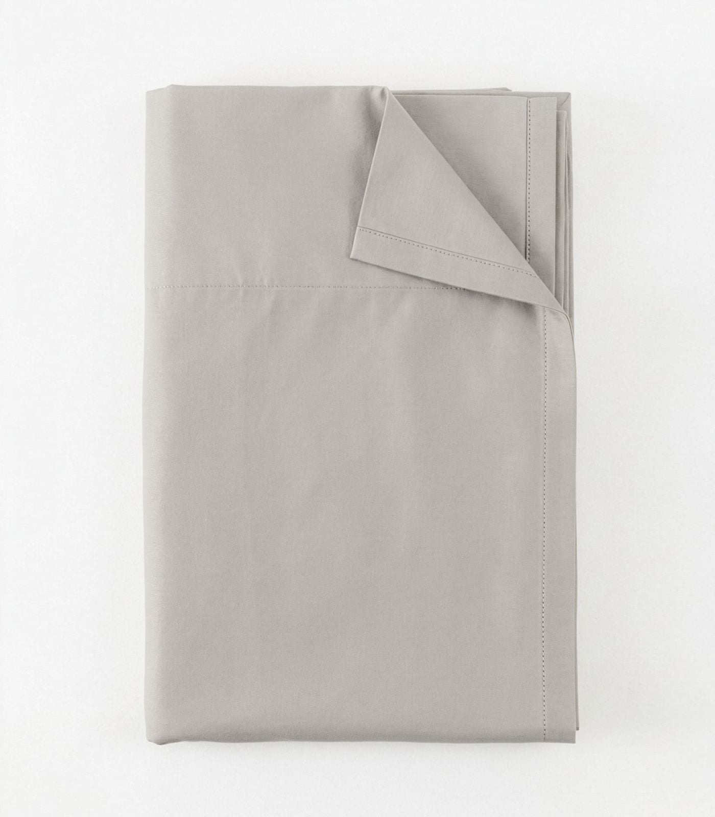 Bhumi Organic Cotton - Flat - Percale Sheet - Light Grey