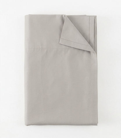 Bhumi Organic Cotton - Flat - Percale Sheet - Light Grey