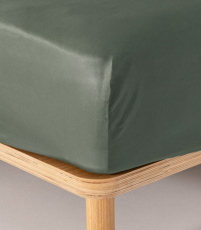 Bhumi Organic Cotton - Sateen Sheet Set - Eucalyptus