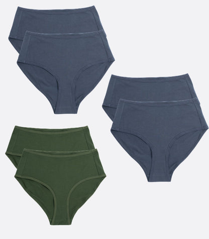 Organic Cotton Hi Cut Brief (6 Pack) - Last Chance