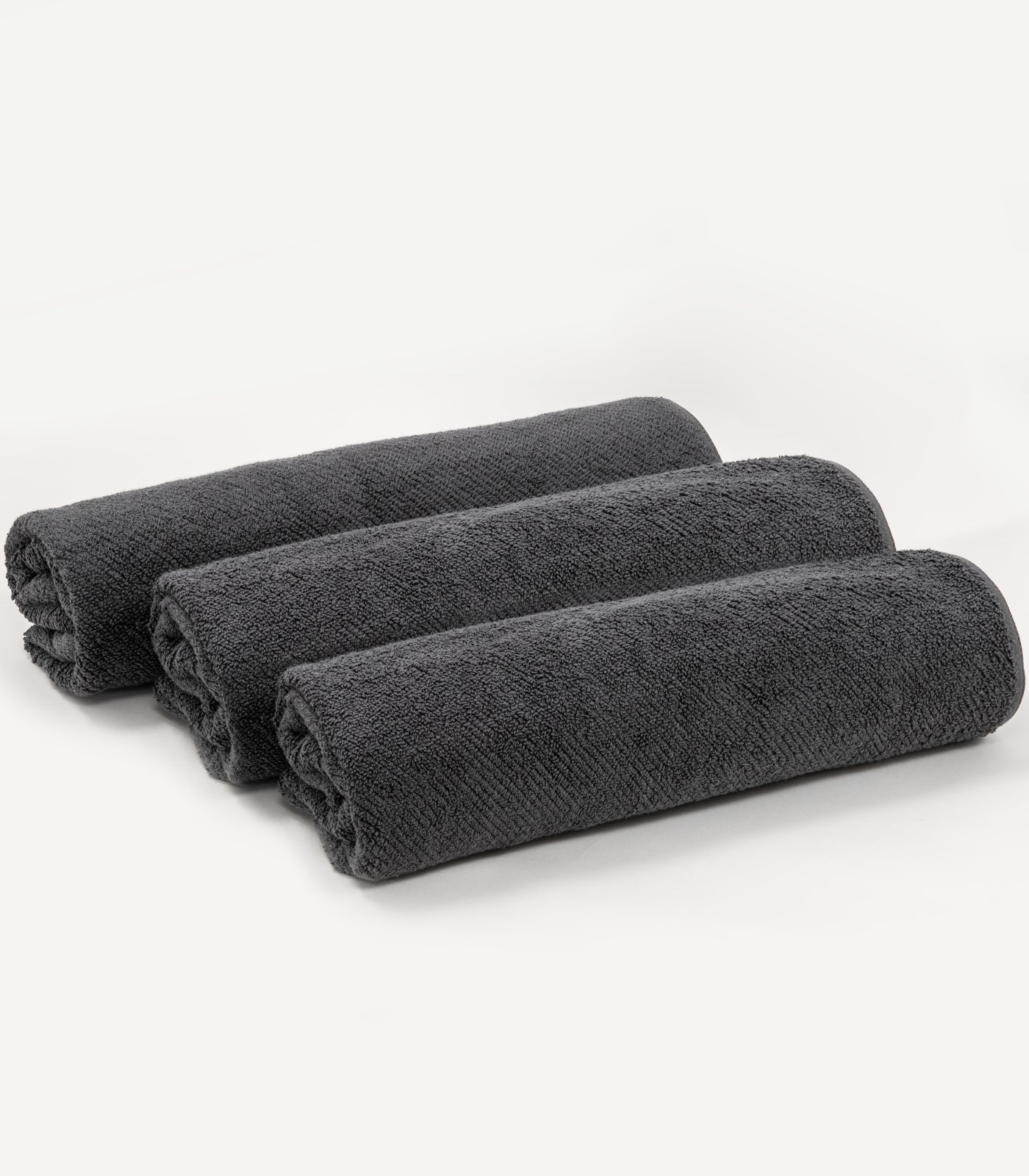 Divinely Plush Twill Bath Sheet (3 Pack) - Dark Grey