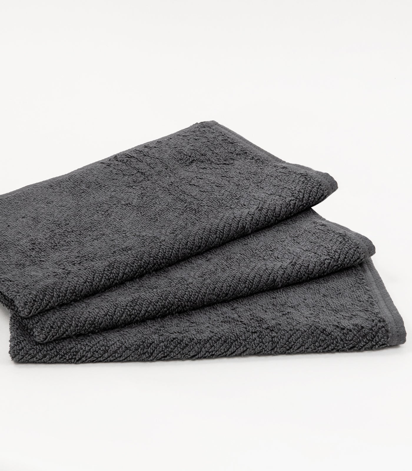 Bhumi Organic Cotton - Handy Twill Hand Towel (3 Pack) - Dark Grey