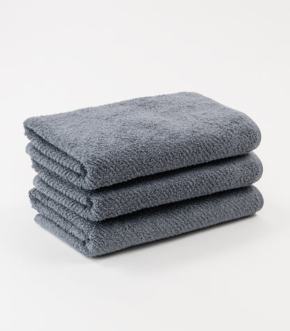 Twill Fitness Towel (3 Pack) - Granite Blue