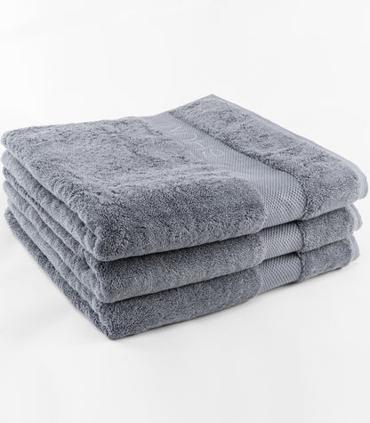 Bhumi Organic Cotton - Bath Towel - 3 Pack - Granite Blue