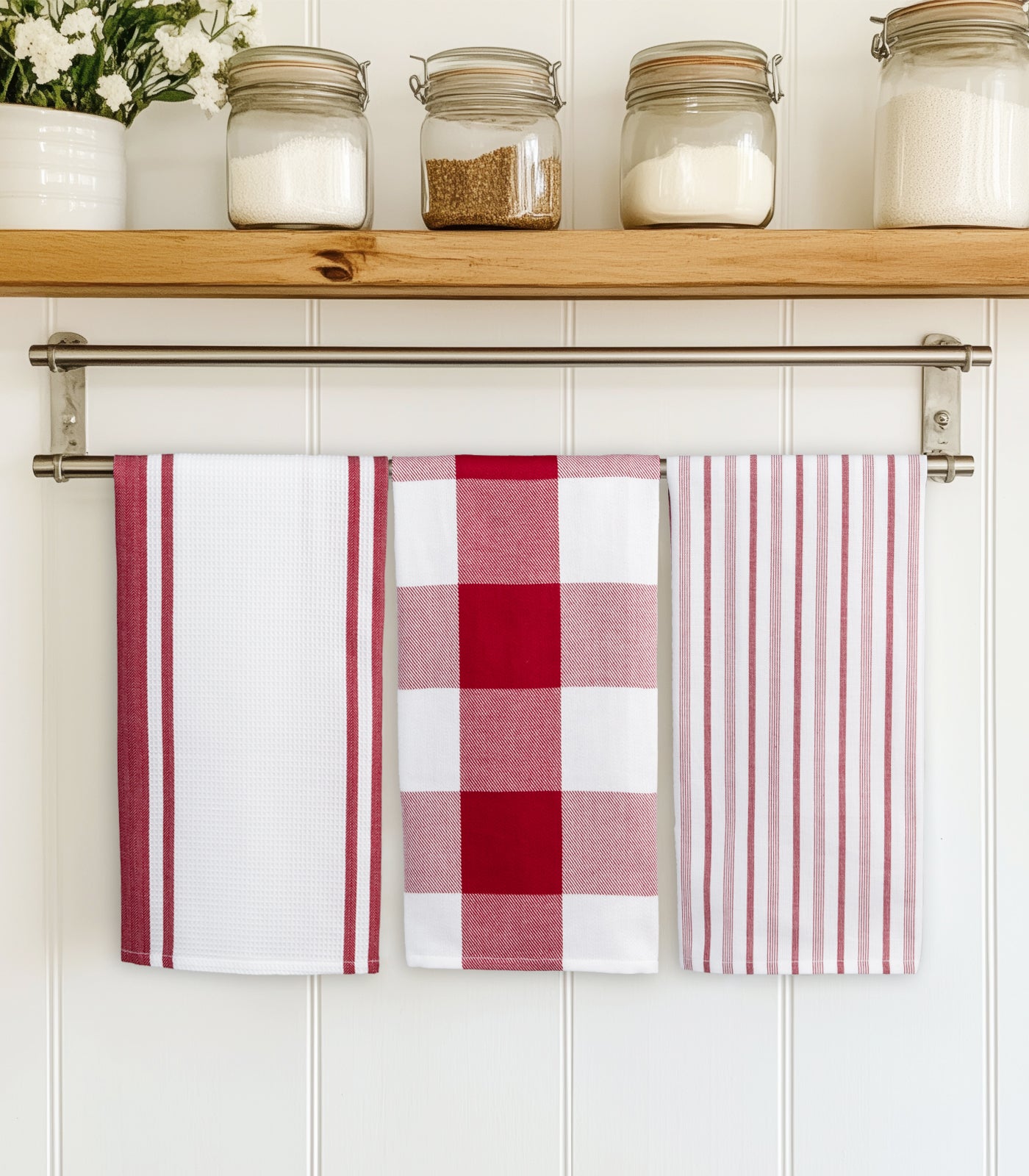 Tea Towels (3 Pack) - Red