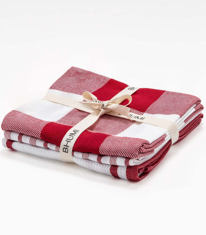 Tea Towels (3 Pack) - Red