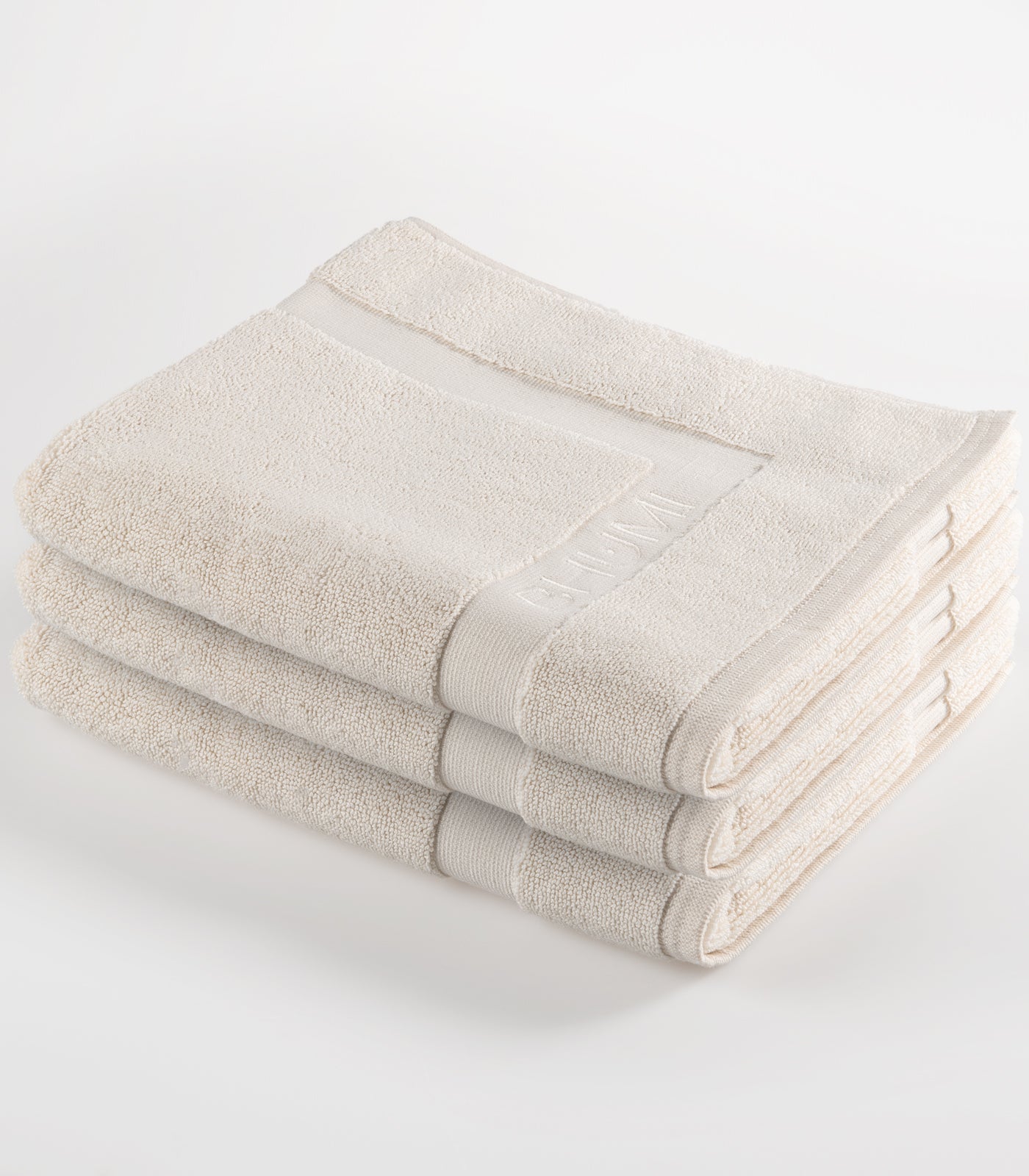 Bhumi Organic Cotton - Bath Mat 3 Pack - Natural Blue