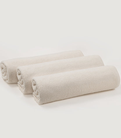 Divinely Plush Twill Bath Sheet (3 Pack) - Natural