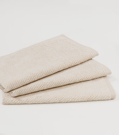 Bhumi Organic Cotton - Handy Twill Hand Towel (3 Pack) - Natural