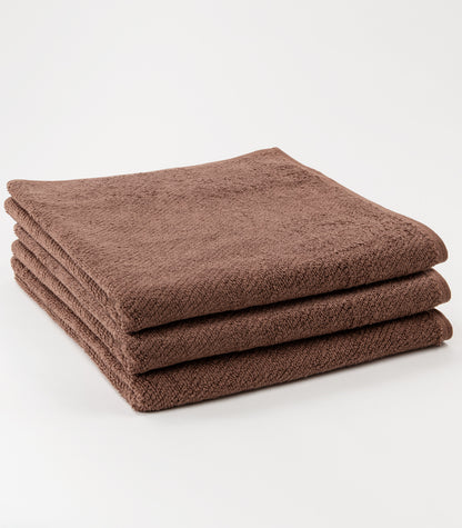 Bhumi Organic Cotton - Dry Off In Style Twill Bath Towel (3 Pack) - Redwood