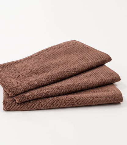 Bhumi Organic Cotton - Handy Twill Hand Towel (3 Pack) - Redwood