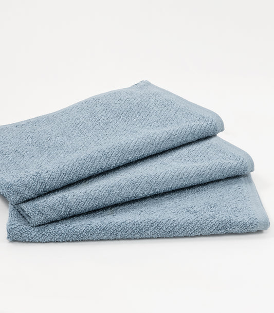 Bhumi Organic Cotton - Handy Twill Hand Towel (3 Pack) - Stone Blue