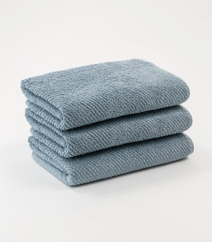 Twill Fitness Towel (3 Pack) - Stone Blue