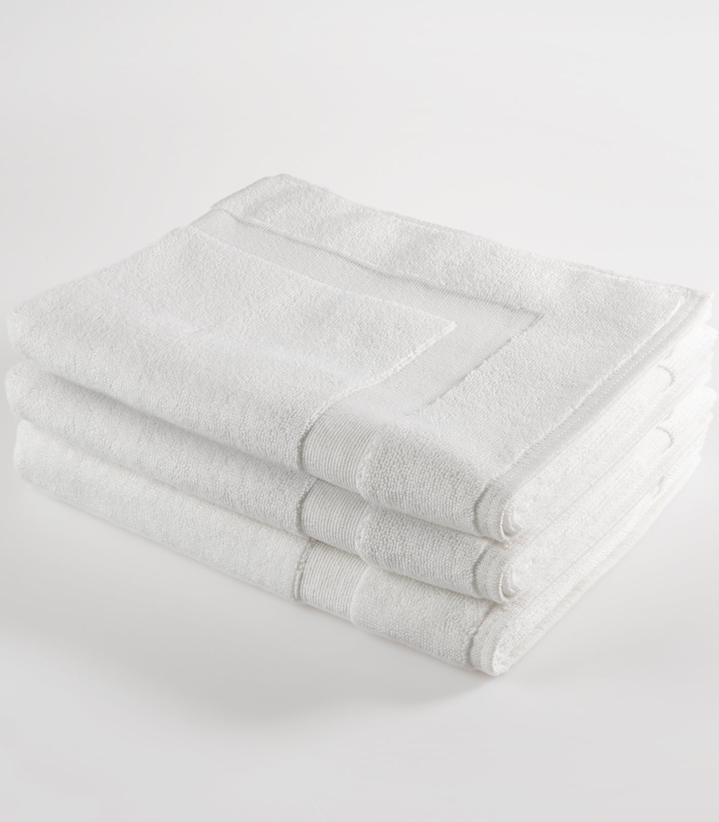 Organic Cotton Bath Mat (3 Pack) - White | Bhumi Fairtrade Organic ...