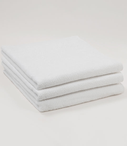 Bhumi Organic Cotton - Dry Off In Style Twill Bath Towel (3 Pack) - White