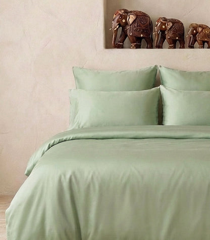 Percale Quilt Set - Sage