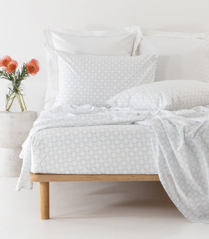 Percale Sheet Set - Limited Edition - Small Dot Blue