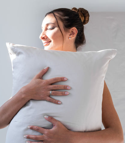 Bhumi Organic Cotton - Sateen Sheet Set - Luxe - Silver