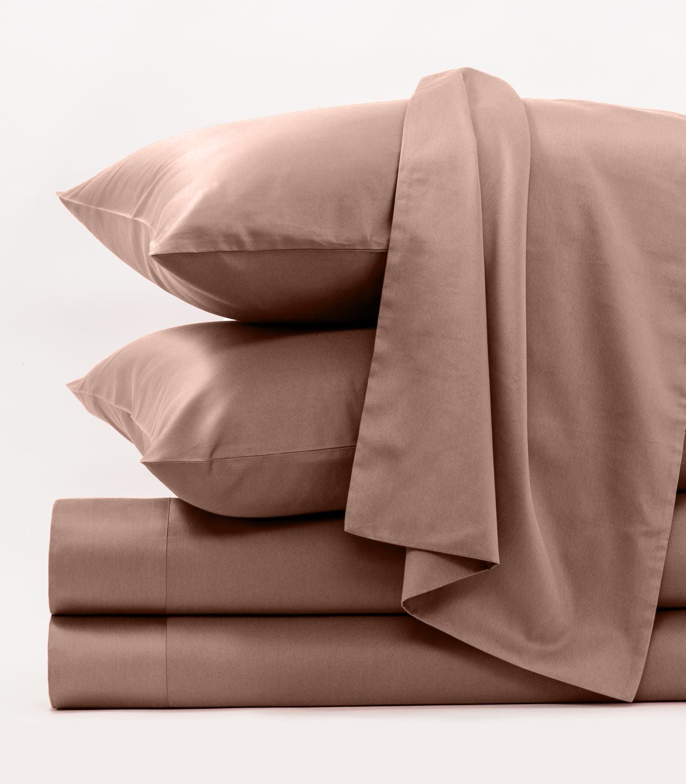 Bhumi Organic Cotton - Sateen Sheet Set - Dusty Rose