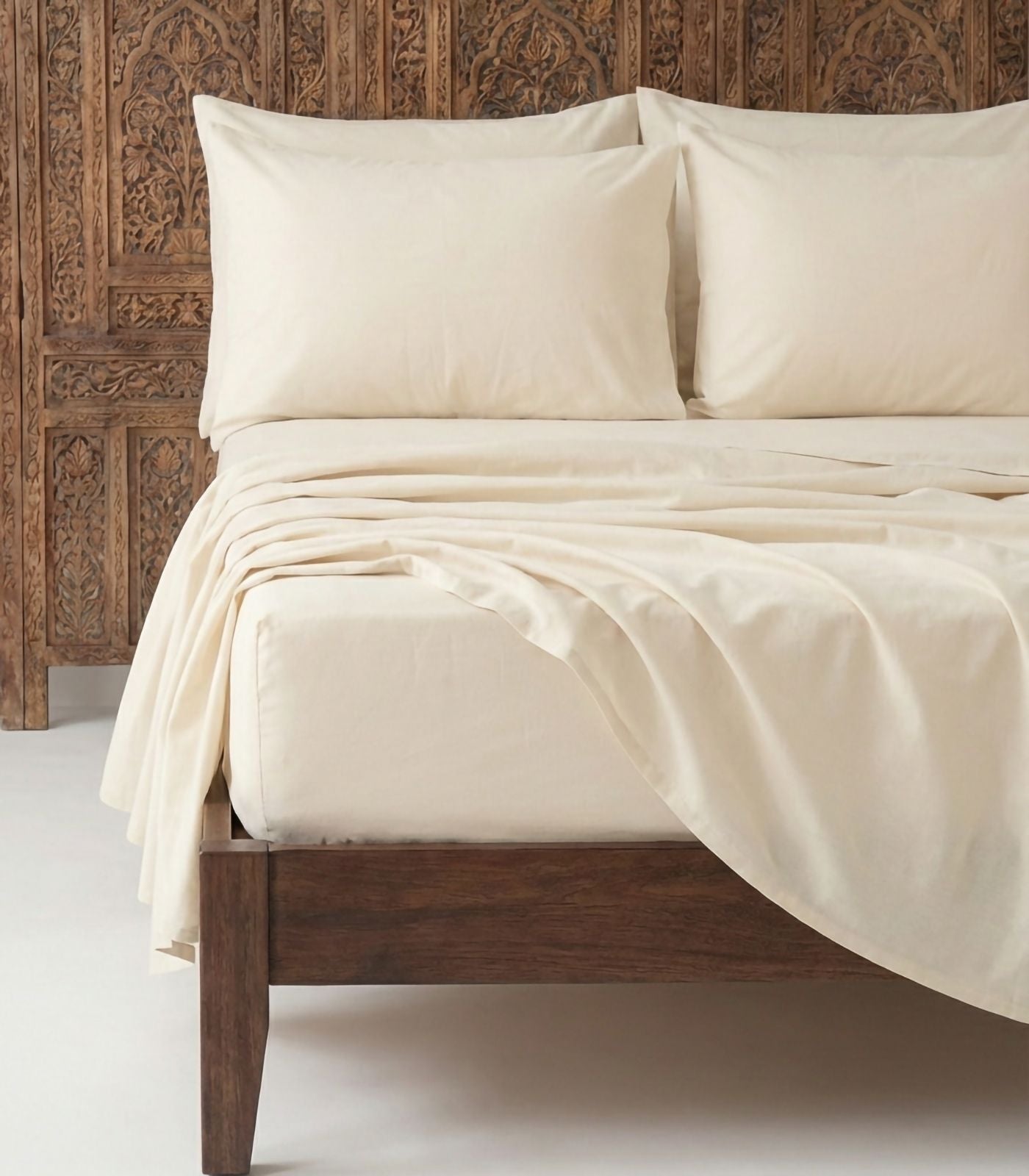 Bhumi Organic Cotton - Sateen Sheet Set - Natural