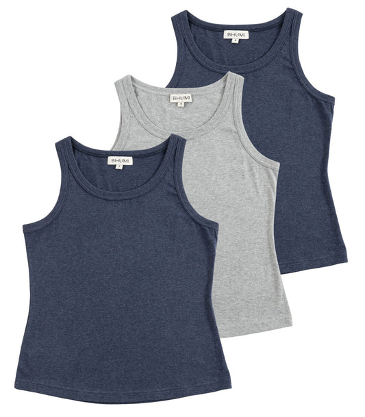Bhumi Organic Cotton - Singlet Top (3 Pack) - New Arrival