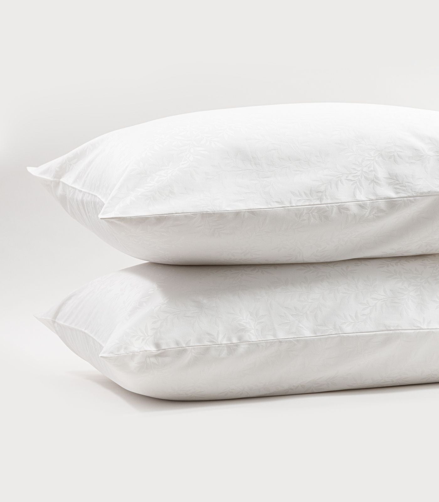 Bhumi Organic Cotton - Sateen Quilt Cover Set - Jacquard - Leaf