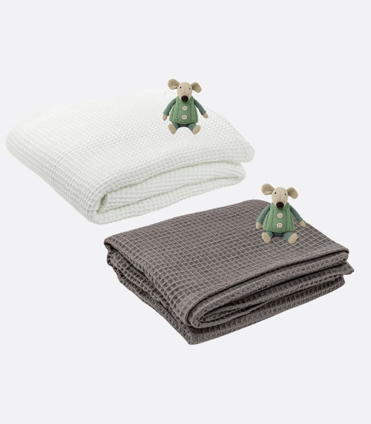 Bhumi Organic Cotton - Waffle Blanket Bundle