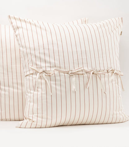 Bhumi Organic Cotton - European - Sateen Pillow Cases (pair) - Printed - Still Lines