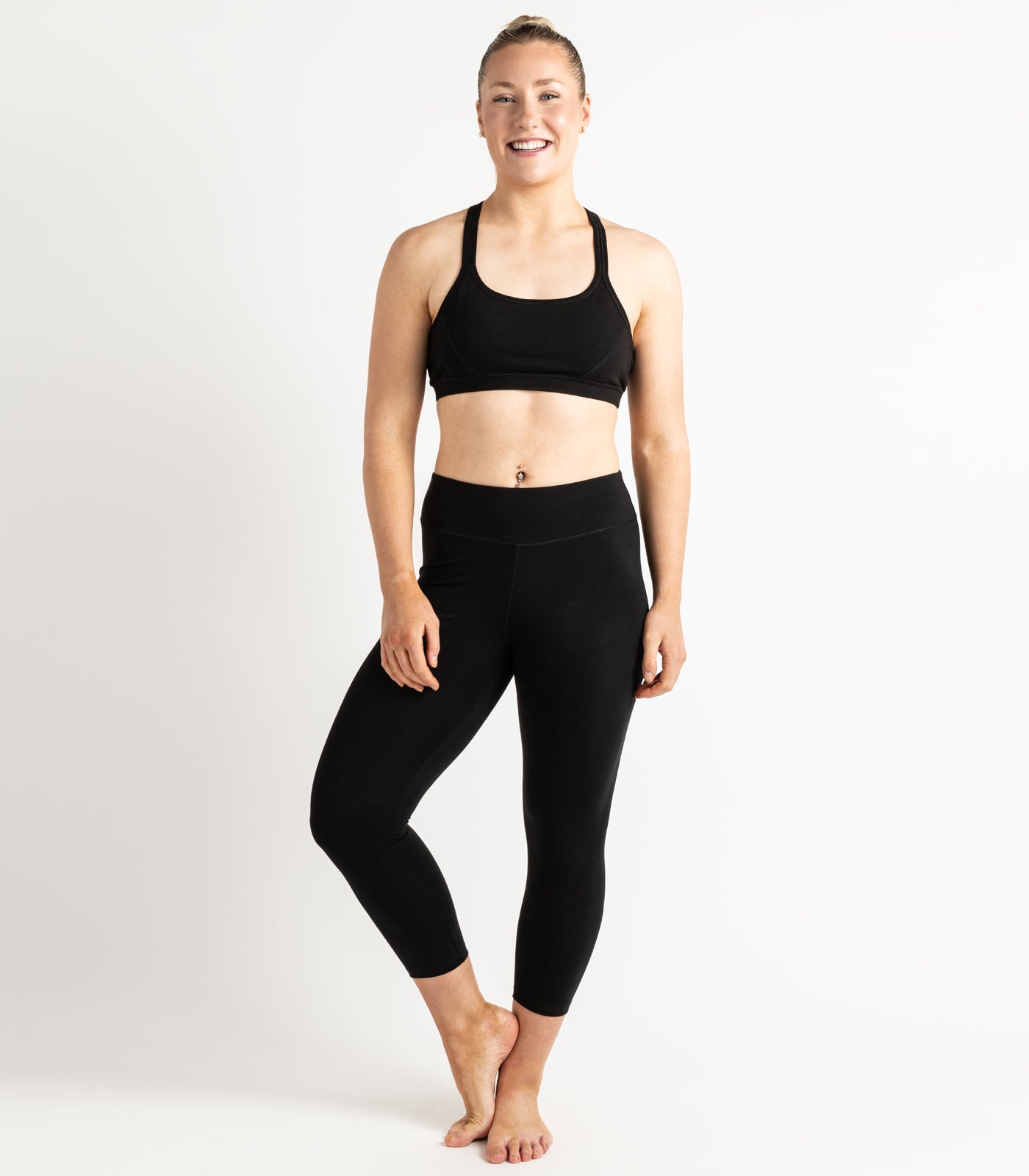3/4 Leggings - Black