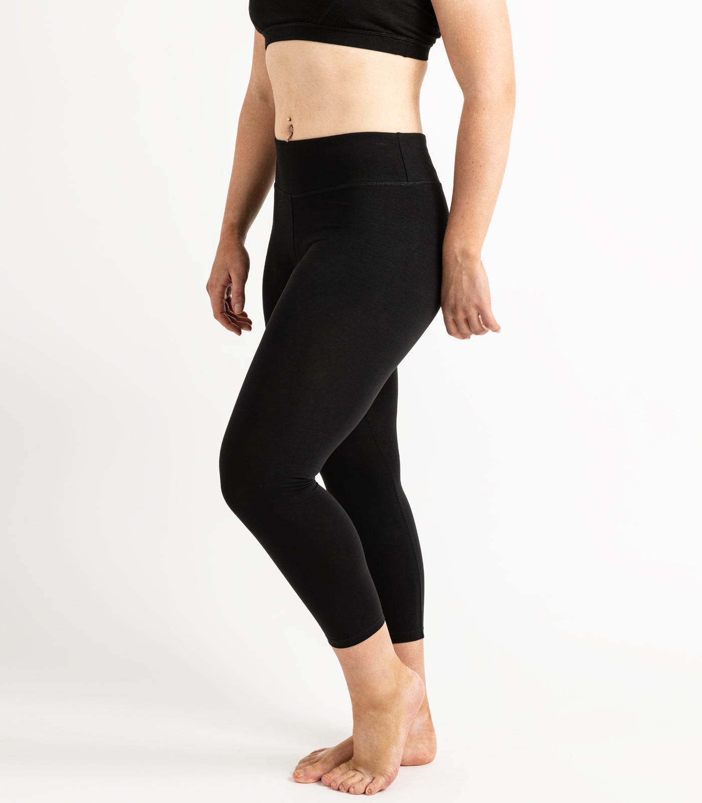 3/4 Leggings - Black