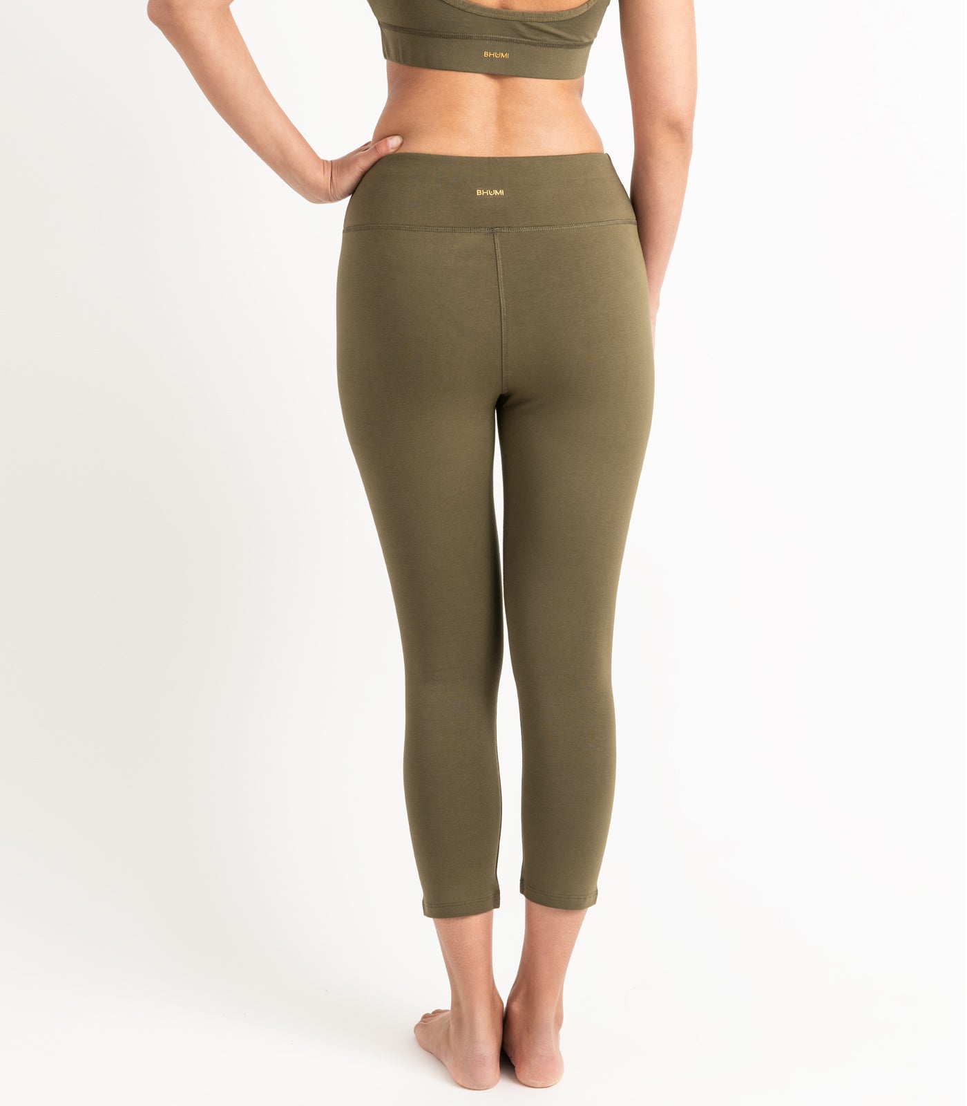 3/4 Leggings - Dark Olive