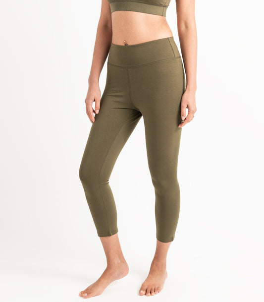 3/4 Leggings - Dark Olive