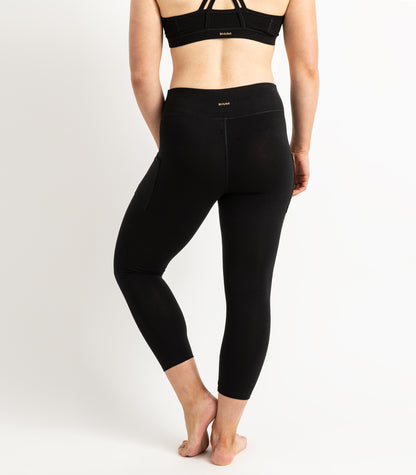Pocket 3/4 Leggings - Black