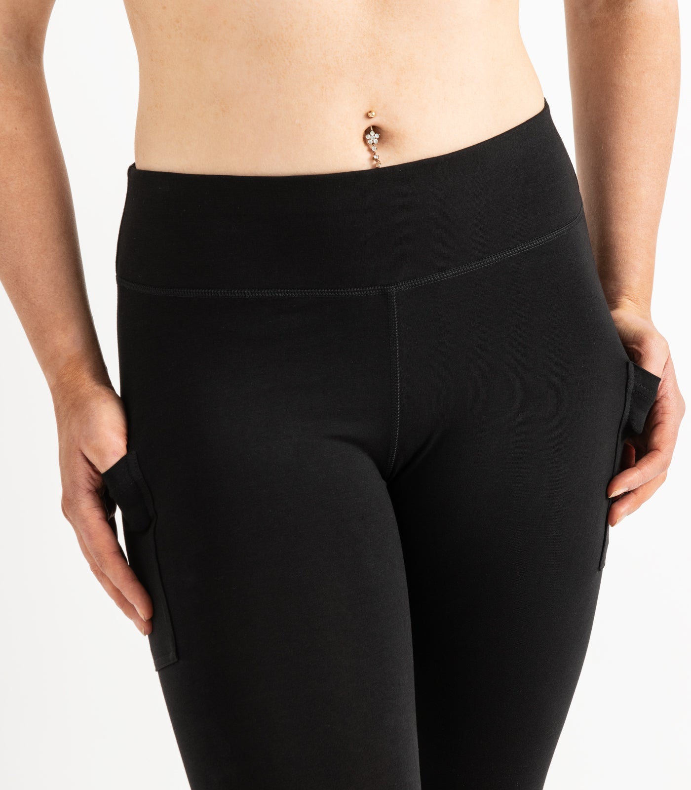 Pocket 3/4 Leggings - Black