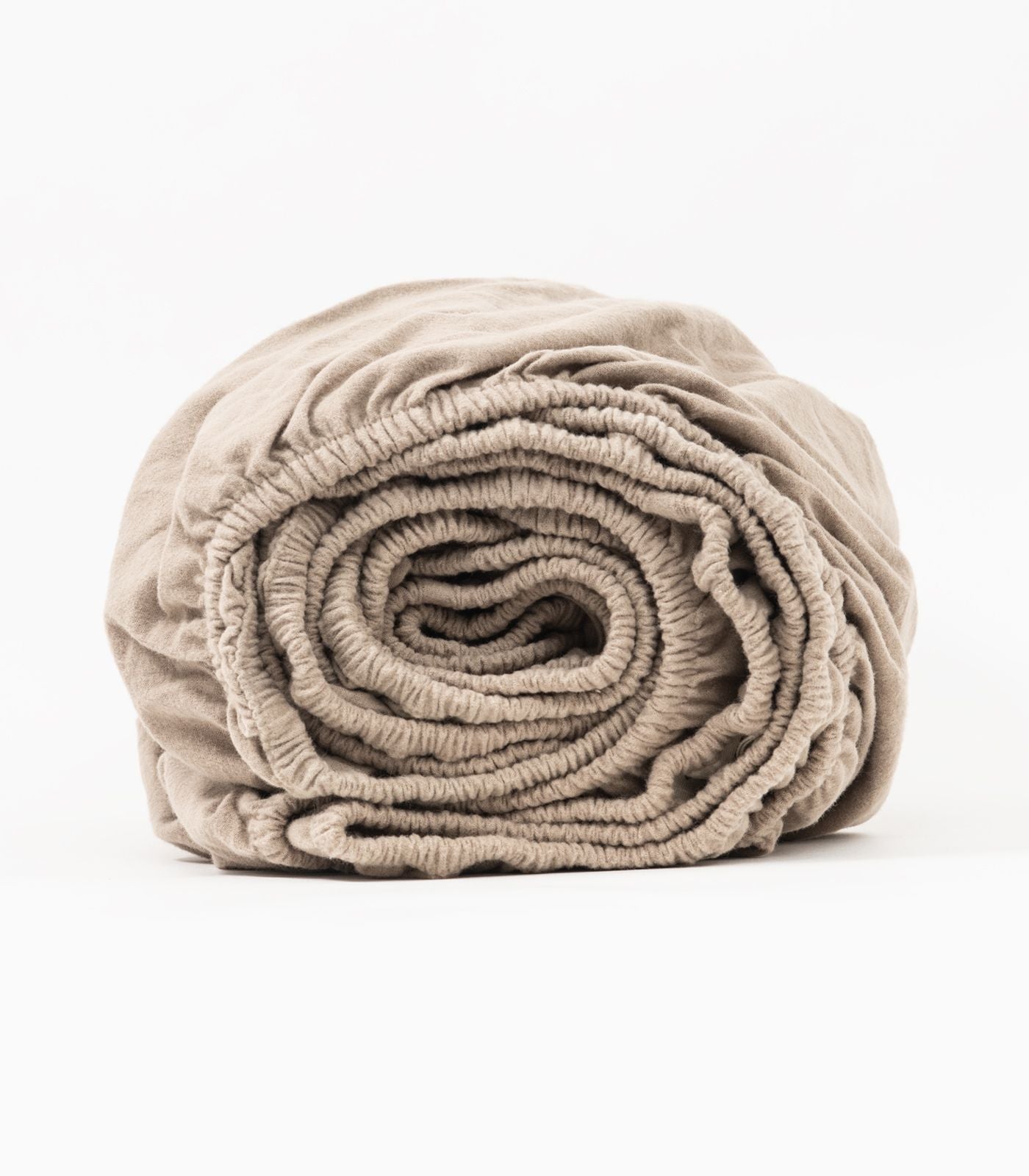 Bhumi Organic Cotton - Fitted - Flannelette Sheet - Golden Taupe